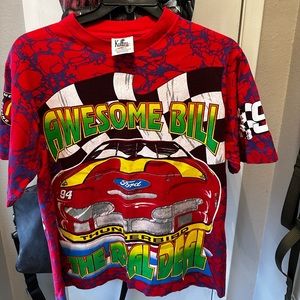 Vintage Kudzu 1995 McDonalds Awesome Bill Elliott Nascar All Over Print T Shirt
